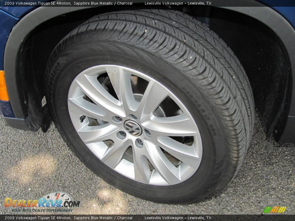 2009 Volkswagen Tiguan SE 4Motion Sapphire Blue Metallic / Charcoal Photo #19