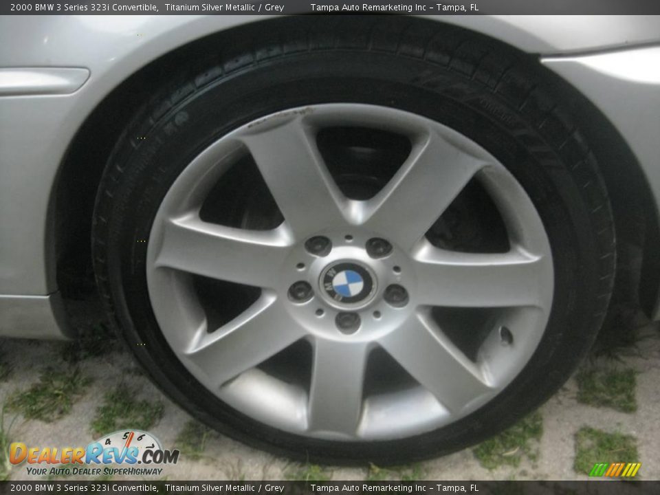 2000 BMW 3 Series 323i Convertible Titanium Silver Metallic / Grey Photo #16