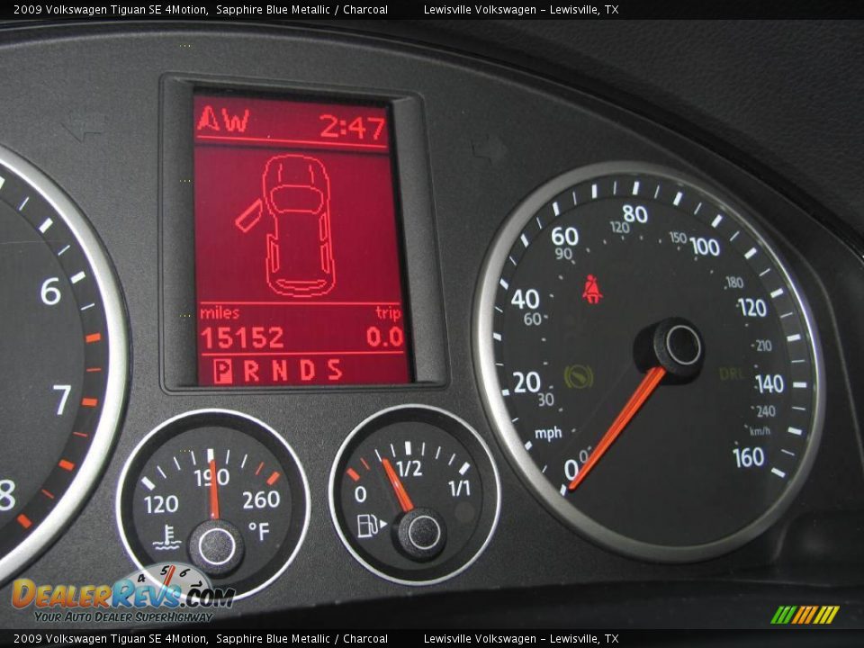 2009 Volkswagen Tiguan SE 4Motion Sapphire Blue Metallic / Charcoal Photo #20