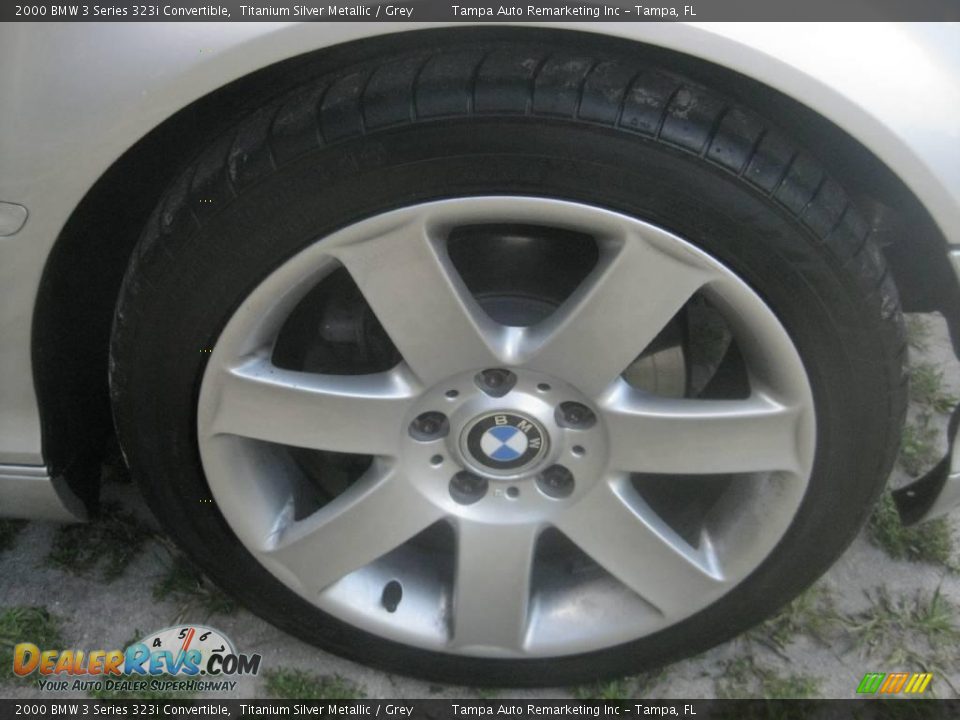 2000 BMW 3 Series 323i Convertible Titanium Silver Metallic / Grey Photo #18
