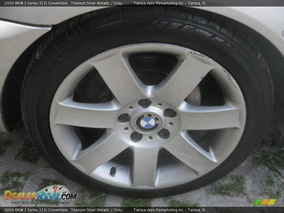 2000 BMW 3 Series 323i Convertible Titanium Silver Metallic / Grey Photo #19