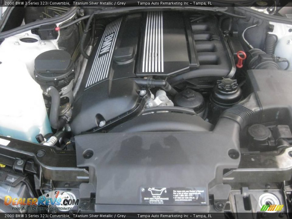 2000 BMW 3 Series 323i Convertible Titanium Silver Metallic / Grey Photo #20