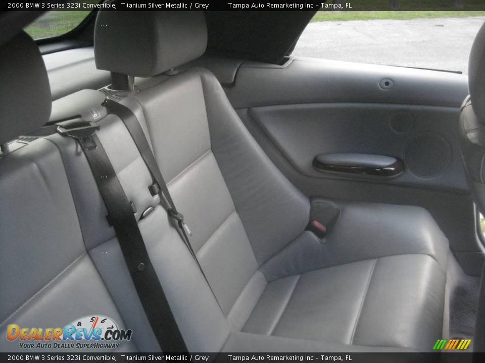2000 BMW 3 Series 323i Convertible Titanium Silver Metallic / Grey Photo #27