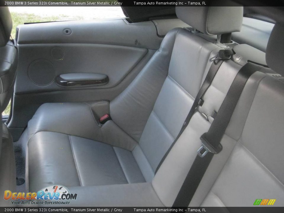 2000 BMW 3 Series 323i Convertible Titanium Silver Metallic / Grey Photo #28