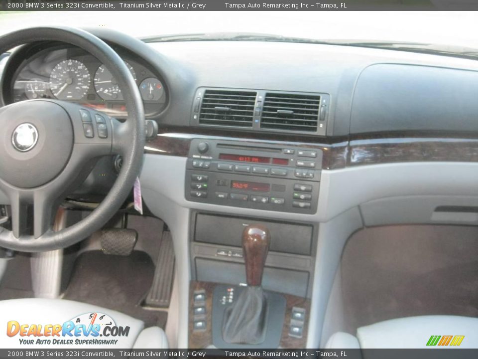 2000 BMW 3 Series 323i Convertible Titanium Silver Metallic / Grey Photo #30