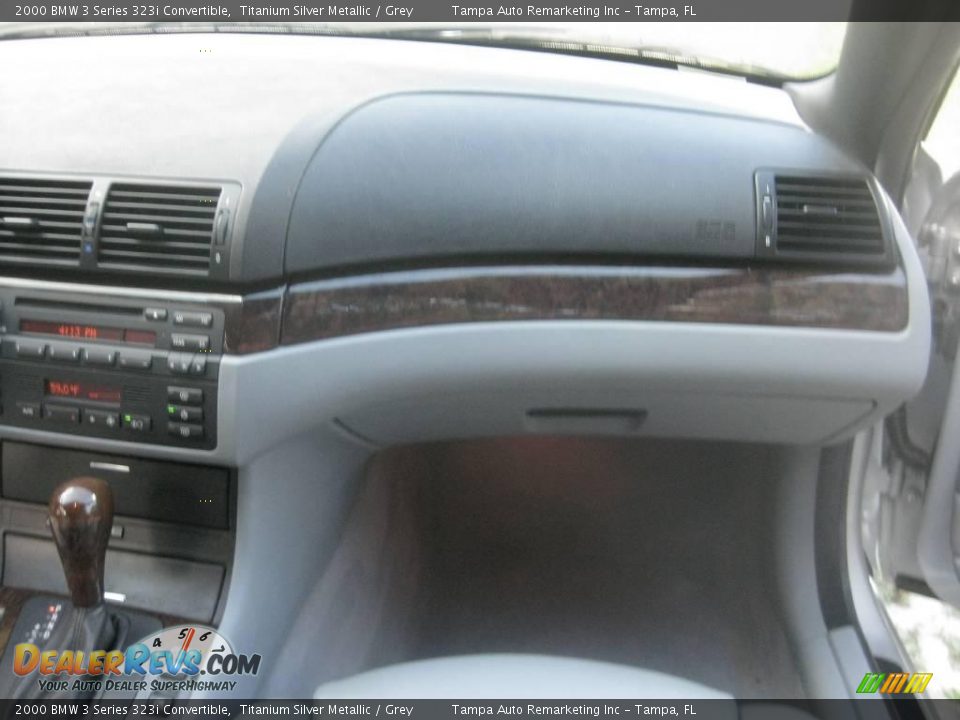2000 BMW 3 Series 323i Convertible Titanium Silver Metallic / Grey Photo #31