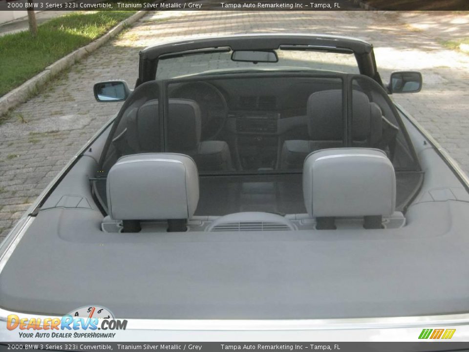 2000 BMW 3 Series 323i Convertible Titanium Silver Metallic / Grey Photo #34