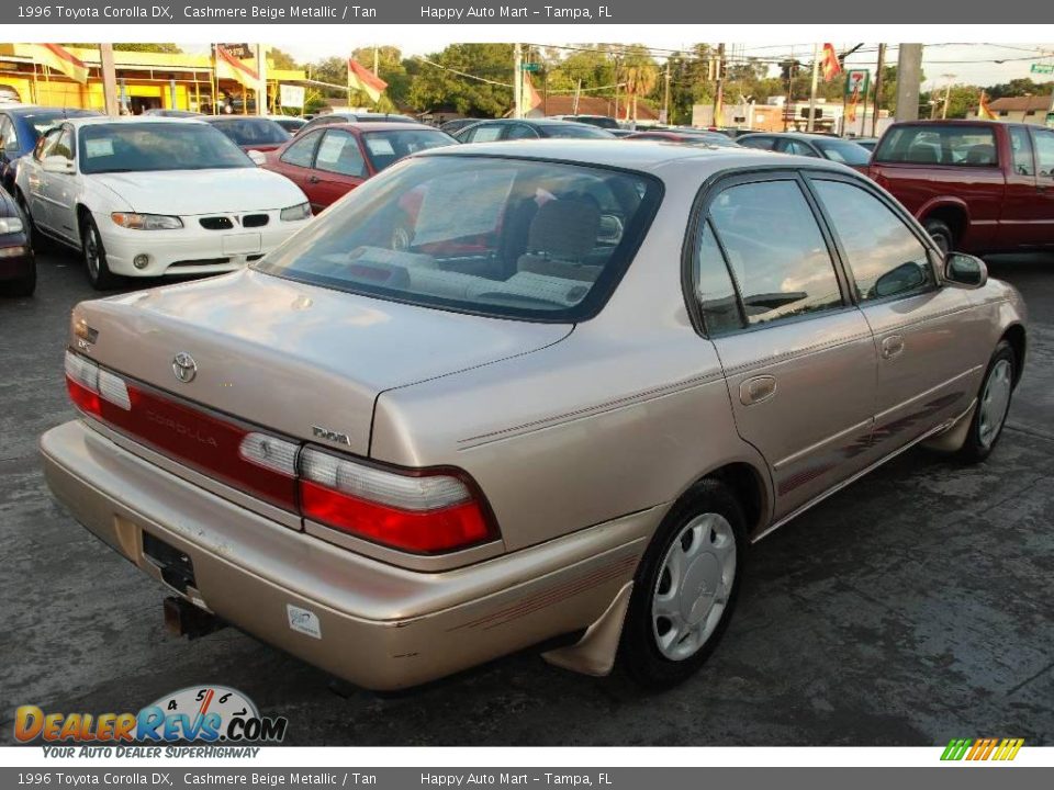 1996 Toyota Corolla DX Cashmere Beige Metallic / Tan Photo #5