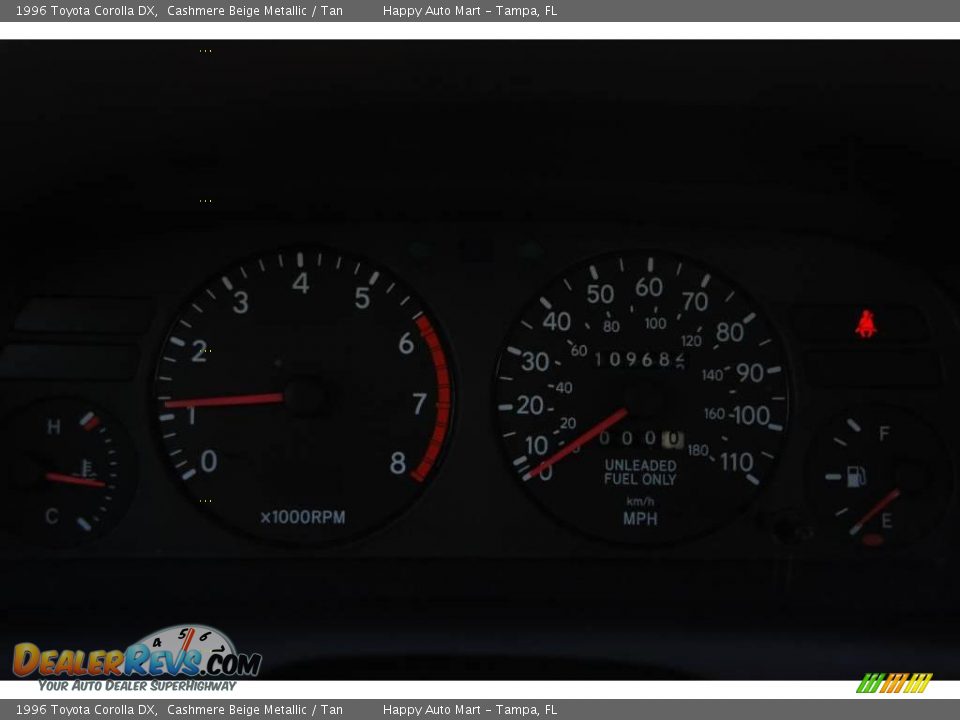 1996 Toyota Corolla DX Cashmere Beige Metallic / Tan Photo #11