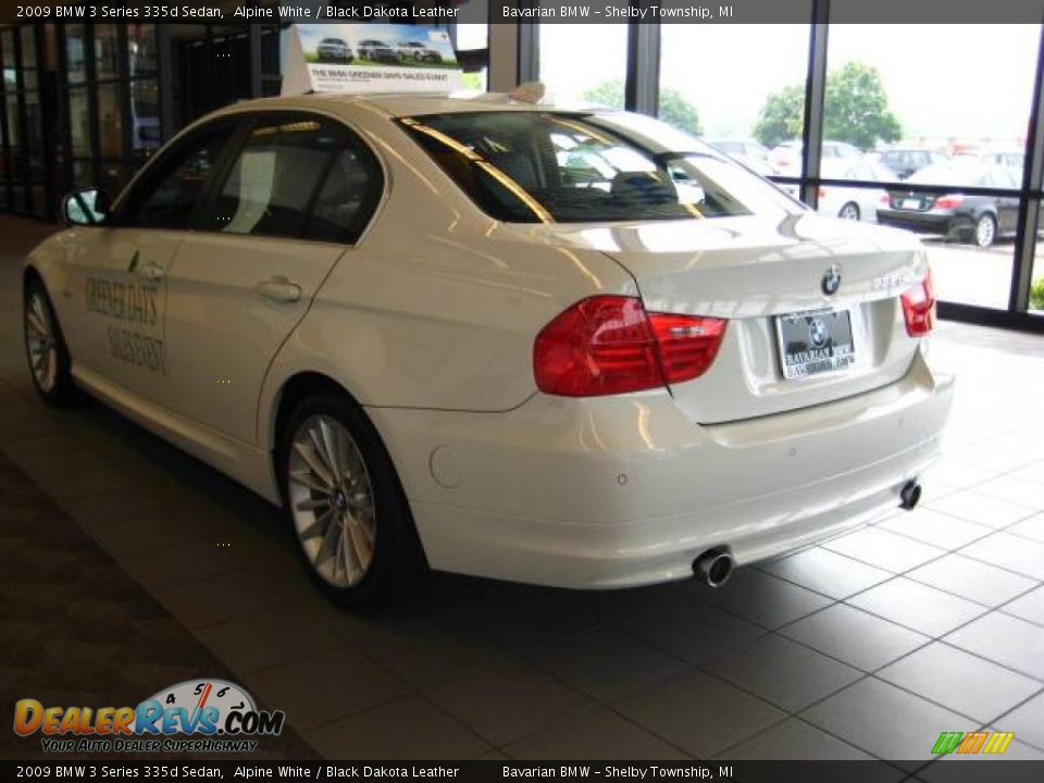 2009 BMW 3 Series 335d Sedan Alpine White / Black Dakota Leather Photo #3