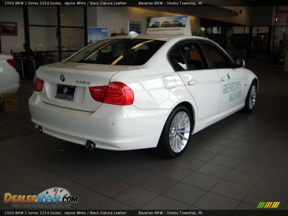 2009 BMW 3 Series 335d Sedan Alpine White / Black Dakota Leather Photo #5