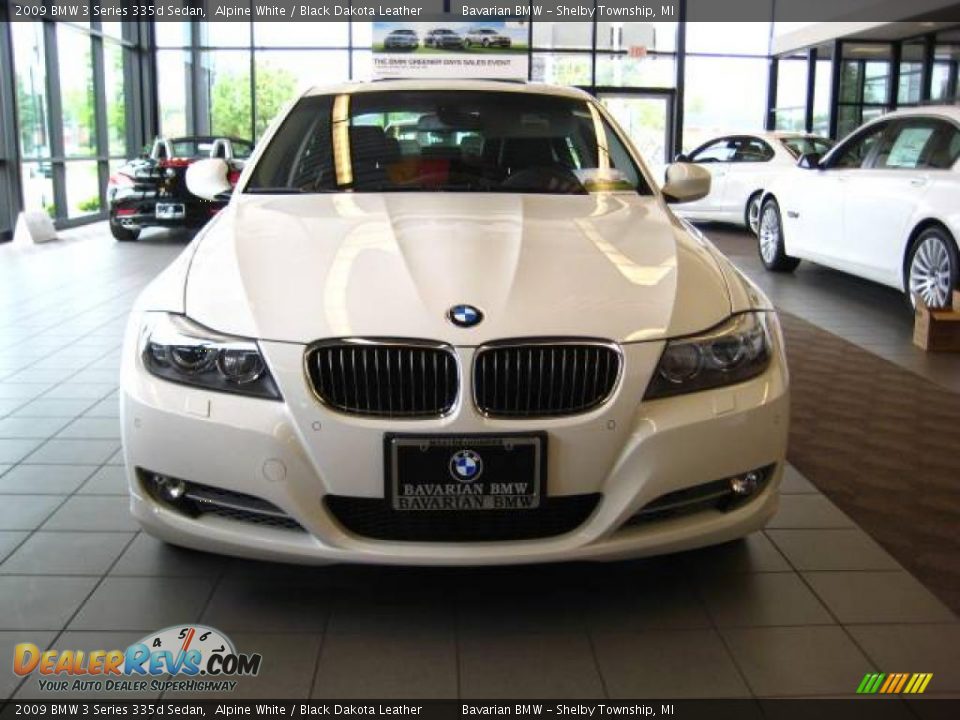 2009 BMW 3 Series 335d Sedan Alpine White / Black Dakota Leather Photo #7