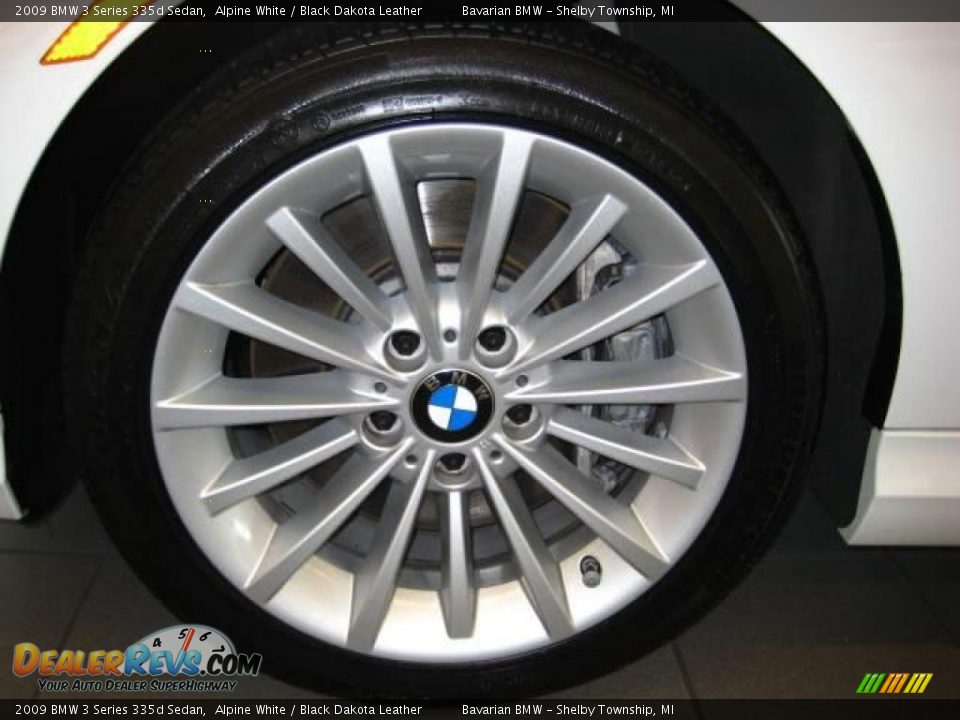 2009 BMW 3 Series 335d Sedan Alpine White / Black Dakota Leather Photo #8