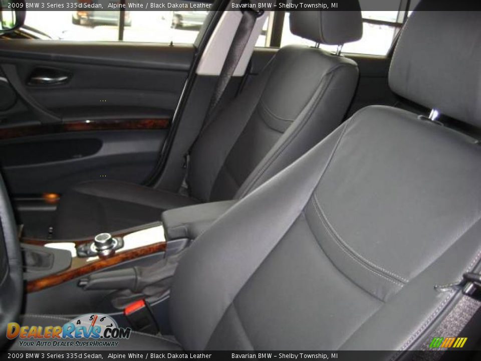 2009 BMW 3 Series 335d Sedan Alpine White / Black Dakota Leather Photo #10