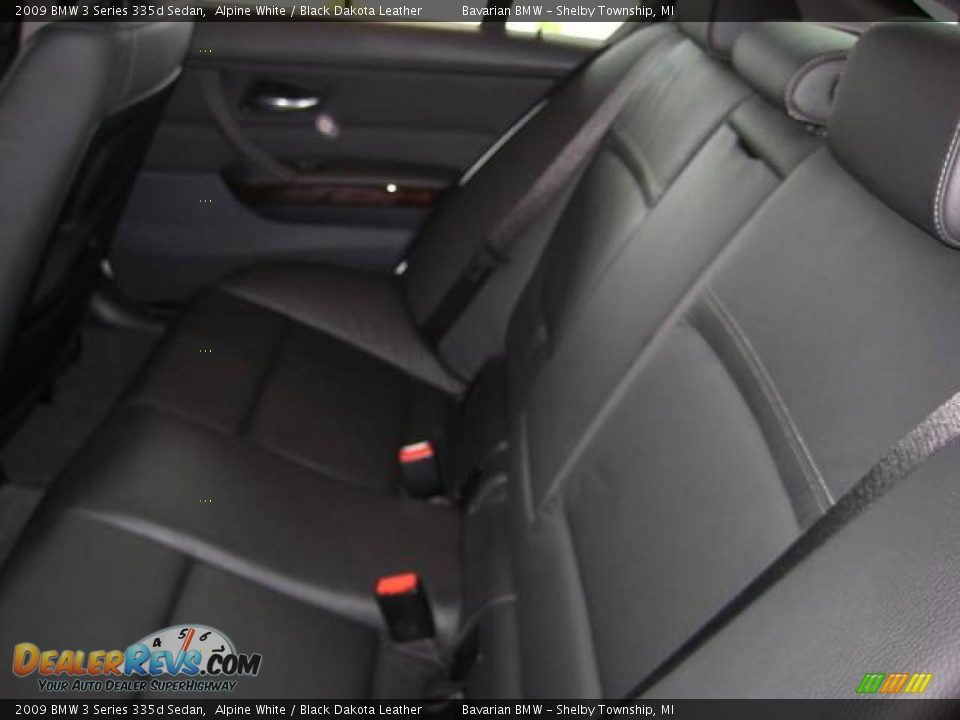 2009 BMW 3 Series 335d Sedan Alpine White / Black Dakota Leather Photo #12