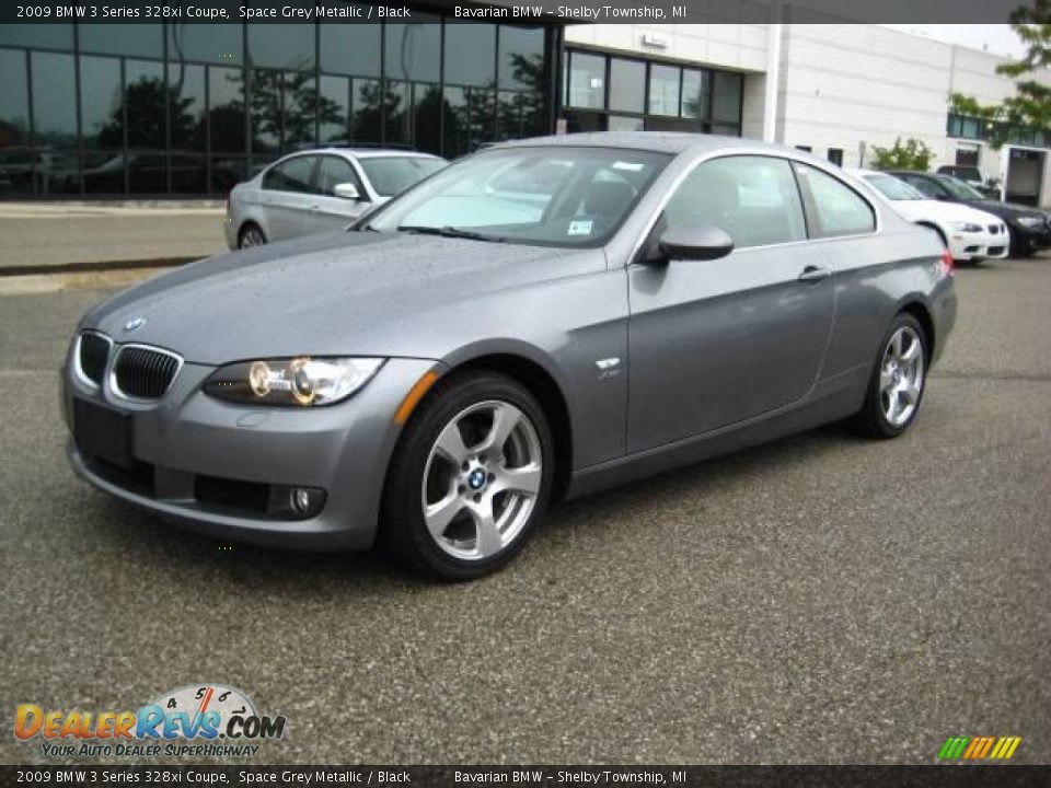 2009 BMW 3 Series 328xi Coupe Space Grey Metallic / Black Photo #1