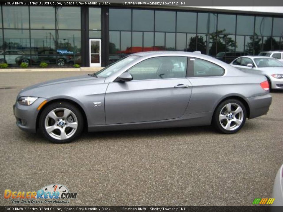 2009 BMW 3 Series 328xi Coupe Space Grey Metallic / Black Photo #2