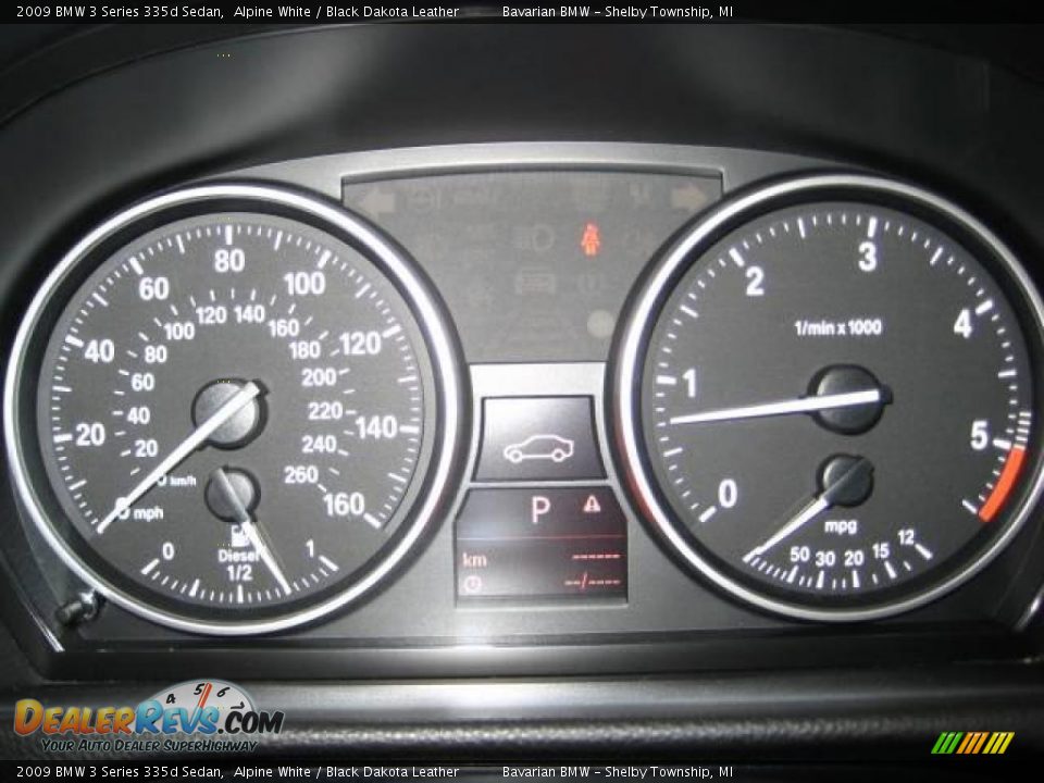2009 BMW 3 Series 335d Sedan Alpine White / Black Dakota Leather Photo #16