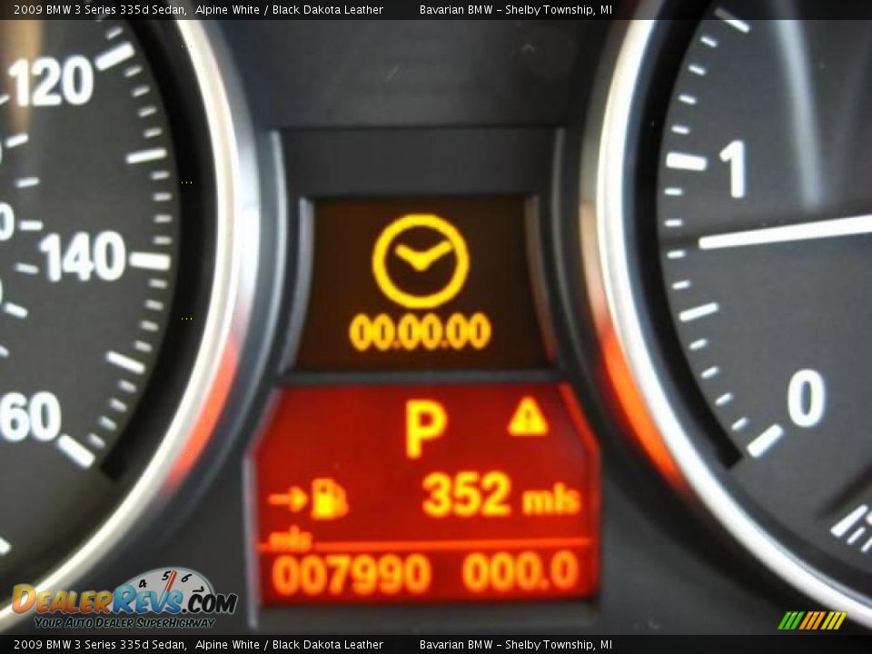 2009 BMW 3 Series 335d Sedan Alpine White / Black Dakota Leather Photo #17