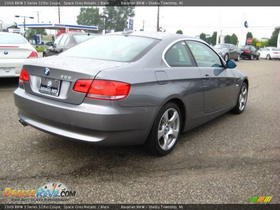 2009 BMW 3 Series 328xi Coupe Space Grey Metallic / Black Photo #5