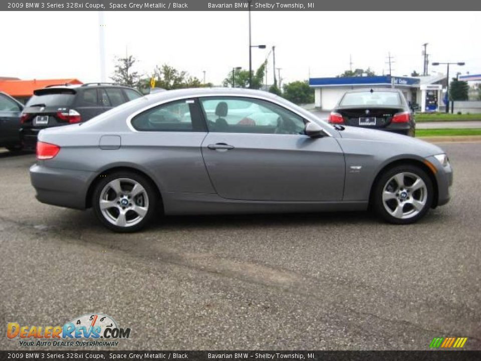 2009 BMW 3 Series 328xi Coupe Space Grey Metallic / Black Photo #6