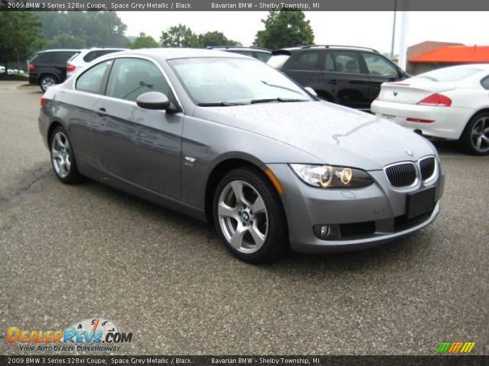 2009 BMW 3 Series 328xi Coupe Space Grey Metallic / Black Photo #7