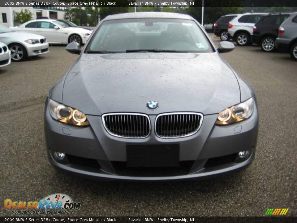 2009 BMW 3 Series 328xi Coupe Space Grey Metallic / Black Photo #8