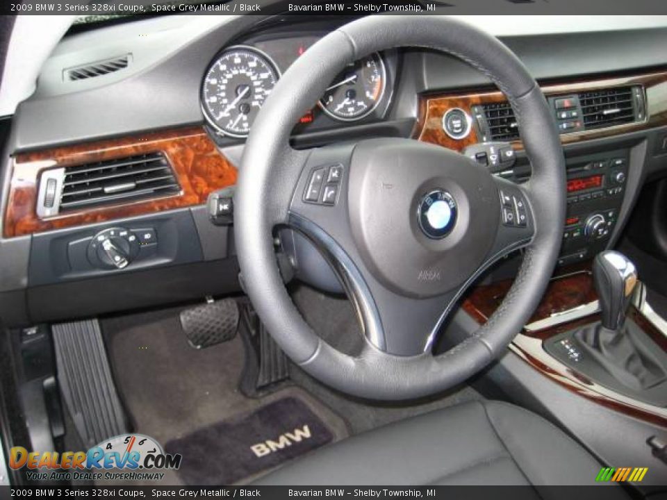 2009 BMW 3 Series 328xi Coupe Space Grey Metallic / Black Photo #9