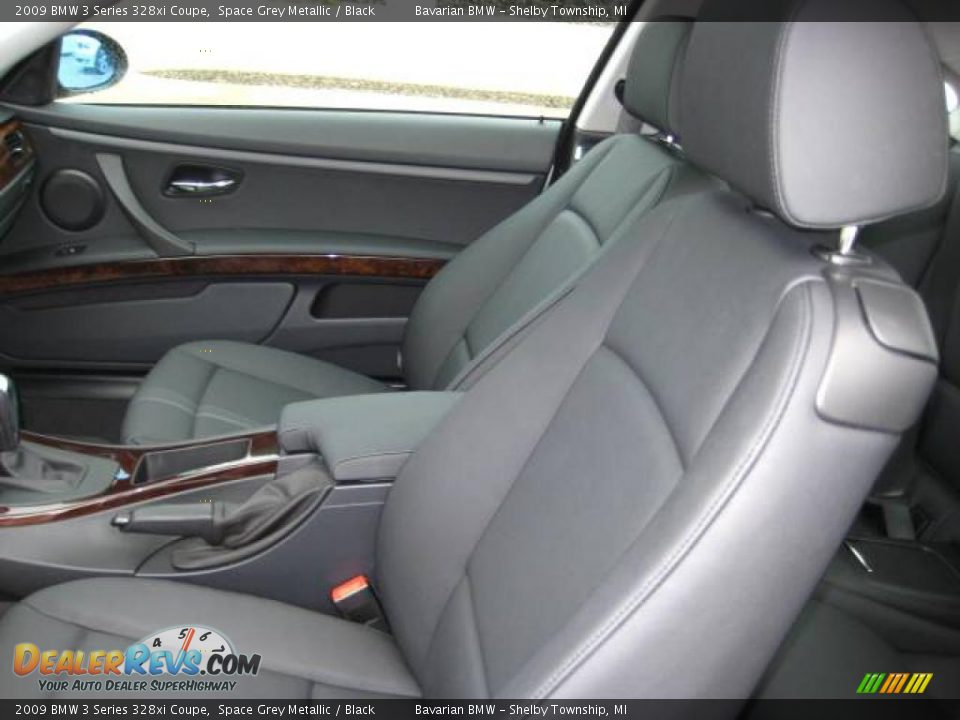 2009 BMW 3 Series 328xi Coupe Space Grey Metallic / Black Photo #10