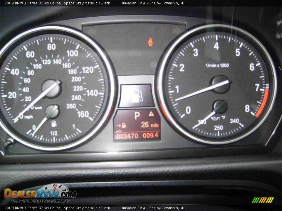 2009 BMW 3 Series 328xi Coupe Space Grey Metallic / Black Photo #17