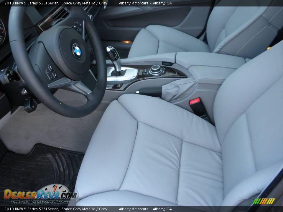 2010 BMW 5 Series 535i Sedan Space Grey Metallic / Gray Photo #6