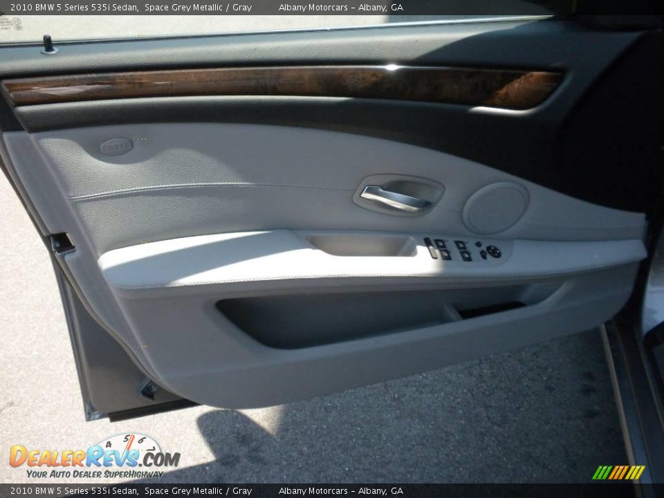 2010 BMW 5 Series 535i Sedan Space Grey Metallic / Gray Photo #7