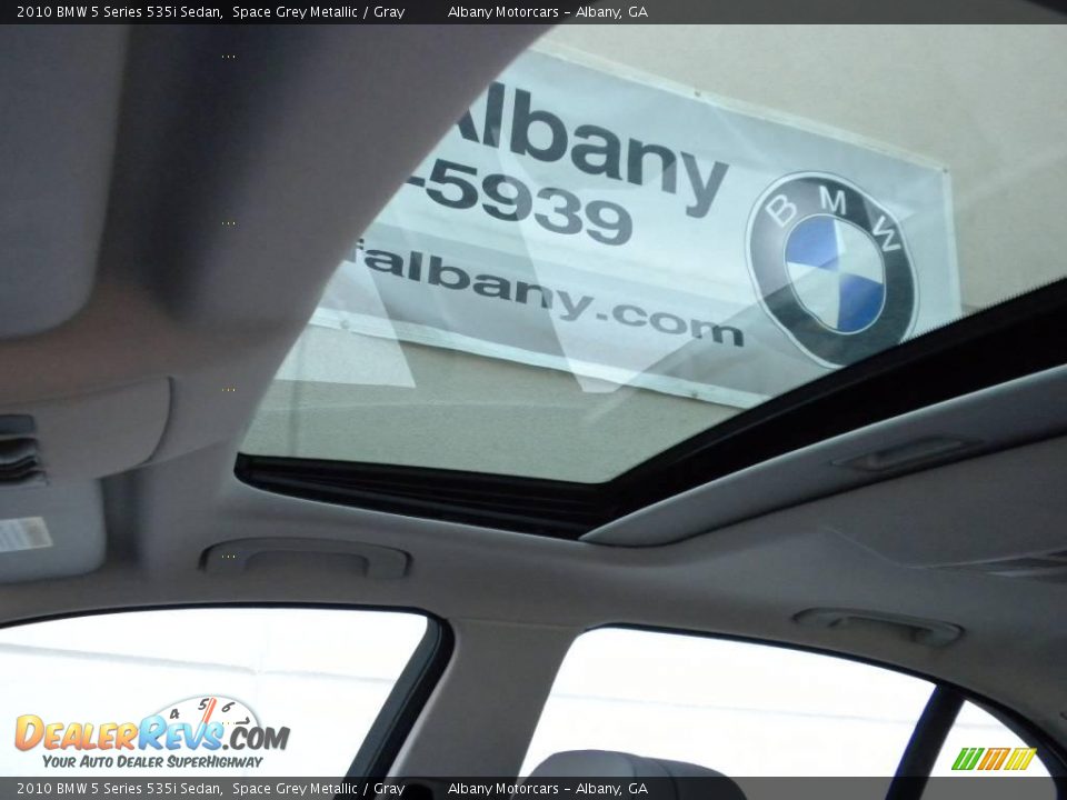 2010 BMW 5 Series 535i Sedan Space Grey Metallic / Gray Photo #8