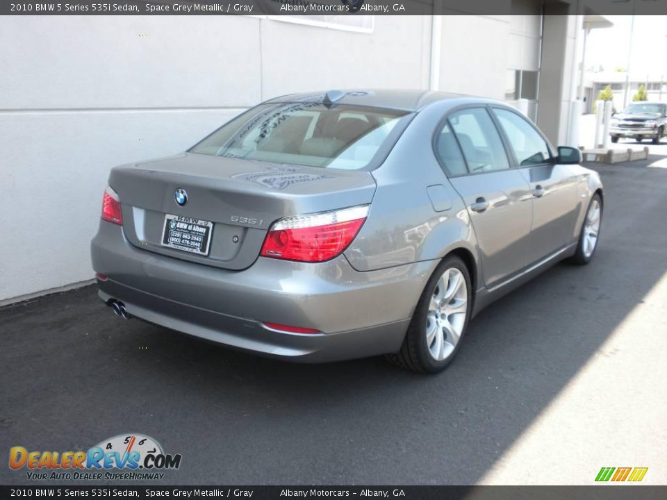 2010 BMW 5 Series 535i Sedan Space Grey Metallic / Gray Photo #25