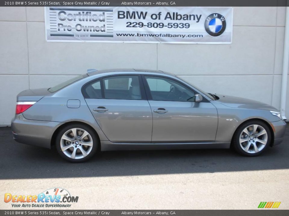2010 BMW 5 Series 535i Sedan Space Grey Metallic / Gray Photo #26