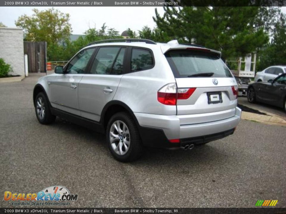 2009 BMW X3 xDrive30i Titanium Silver Metallic / Black Photo #3