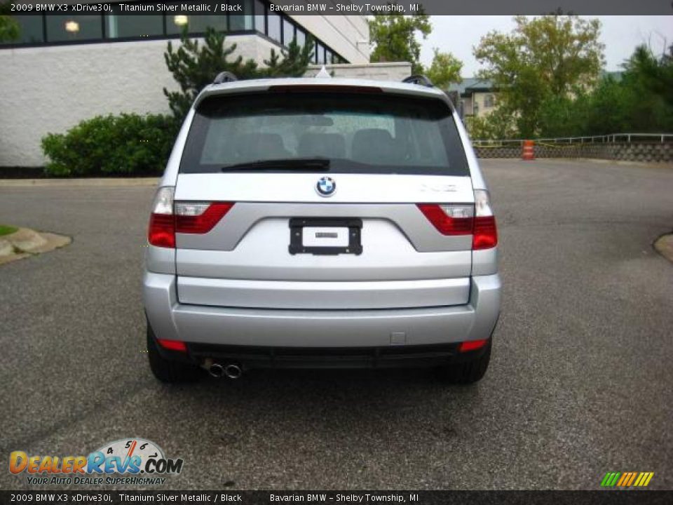 2009 BMW X3 xDrive30i Titanium Silver Metallic / Black Photo #4
