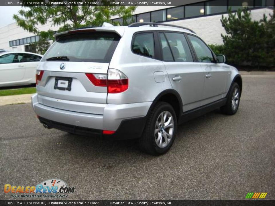 2009 BMW X3 xDrive30i Titanium Silver Metallic / Black Photo #5