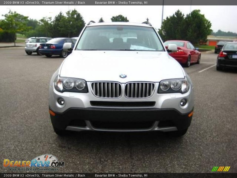 2009 BMW X3 xDrive30i Titanium Silver Metallic / Black Photo #8