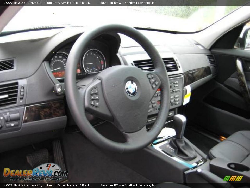 2009 BMW X3 xDrive30i Titanium Silver Metallic / Black Photo #9