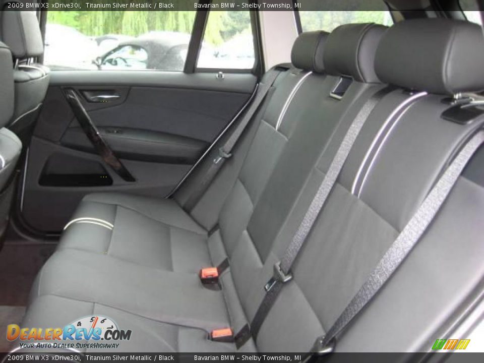 2009 BMW X3 xDrive30i Titanium Silver Metallic / Black Photo #11