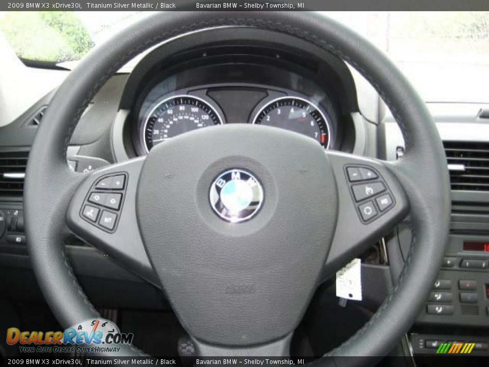2009 BMW X3 xDrive30i Titanium Silver Metallic / Black Photo #15