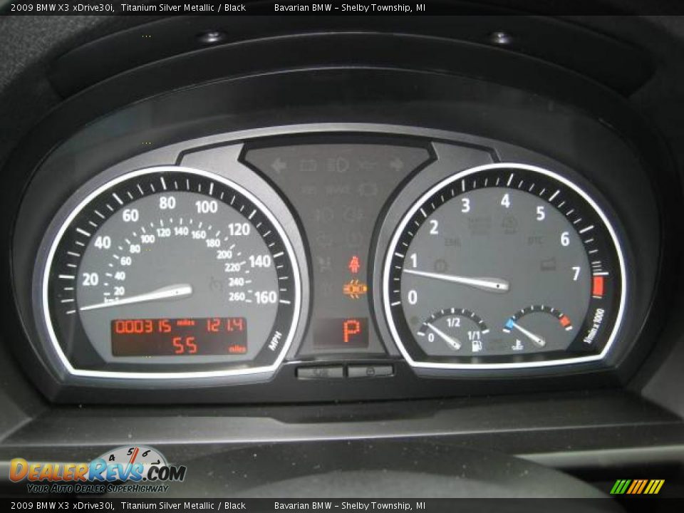 2009 BMW X3 xDrive30i Titanium Silver Metallic / Black Photo #16
