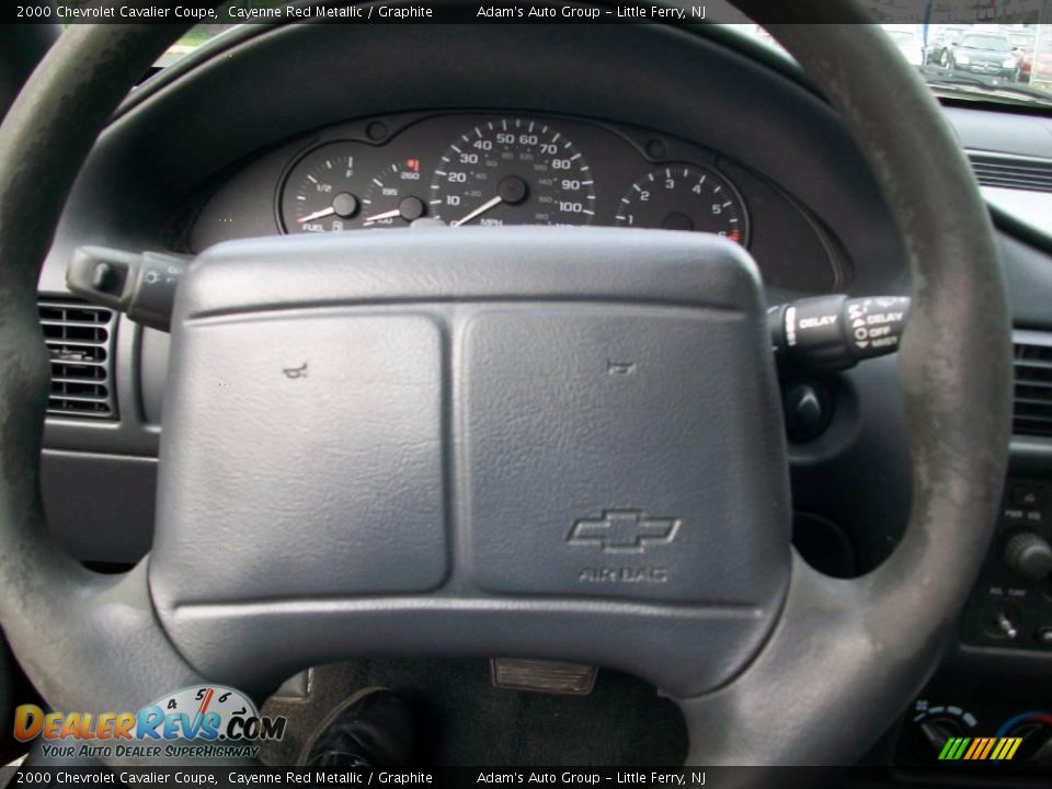 2000 Chevrolet Cavalier Coupe Cayenne Red Metallic / Graphite Photo #12