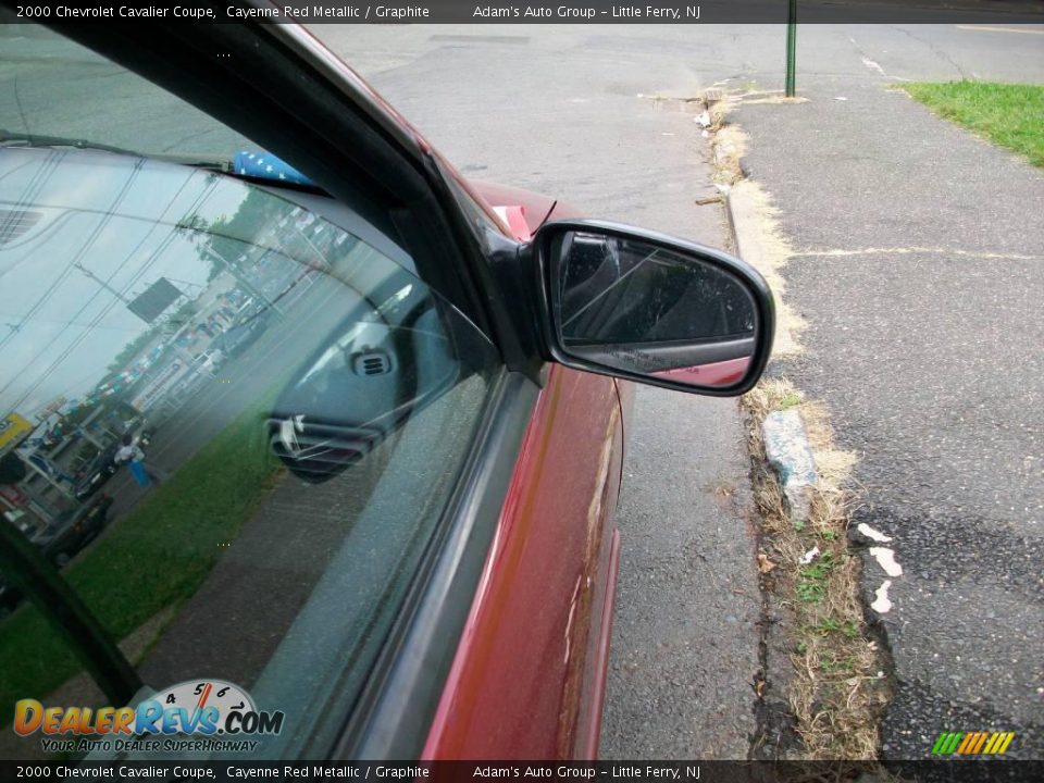 2000 Chevrolet Cavalier Coupe Cayenne Red Metallic / Graphite Photo #18
