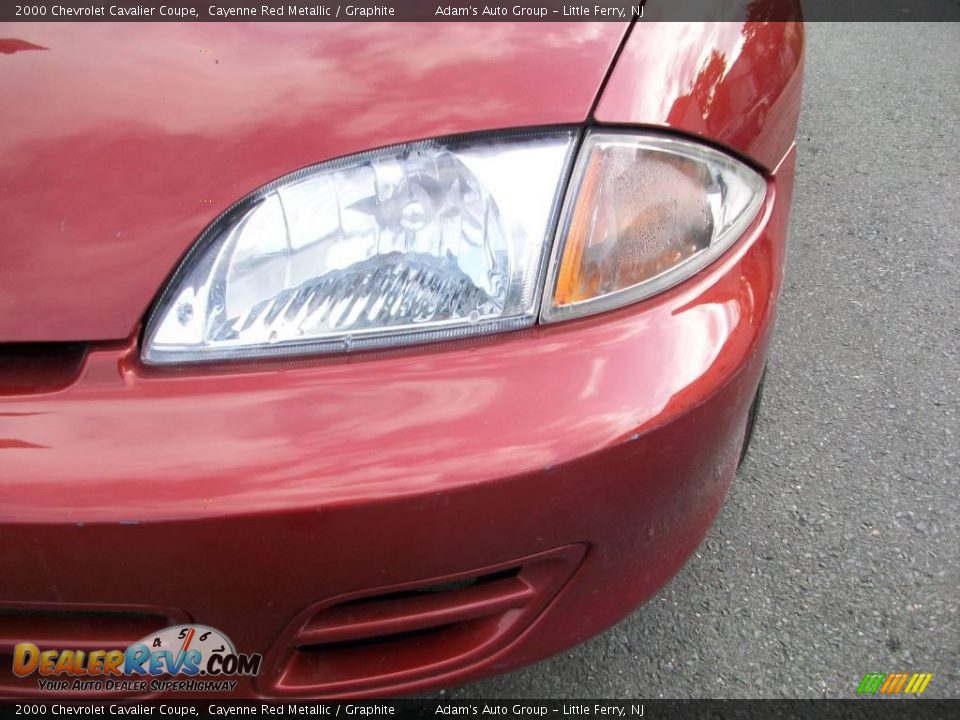 2000 Chevrolet Cavalier Coupe Cayenne Red Metallic / Graphite Photo #22
