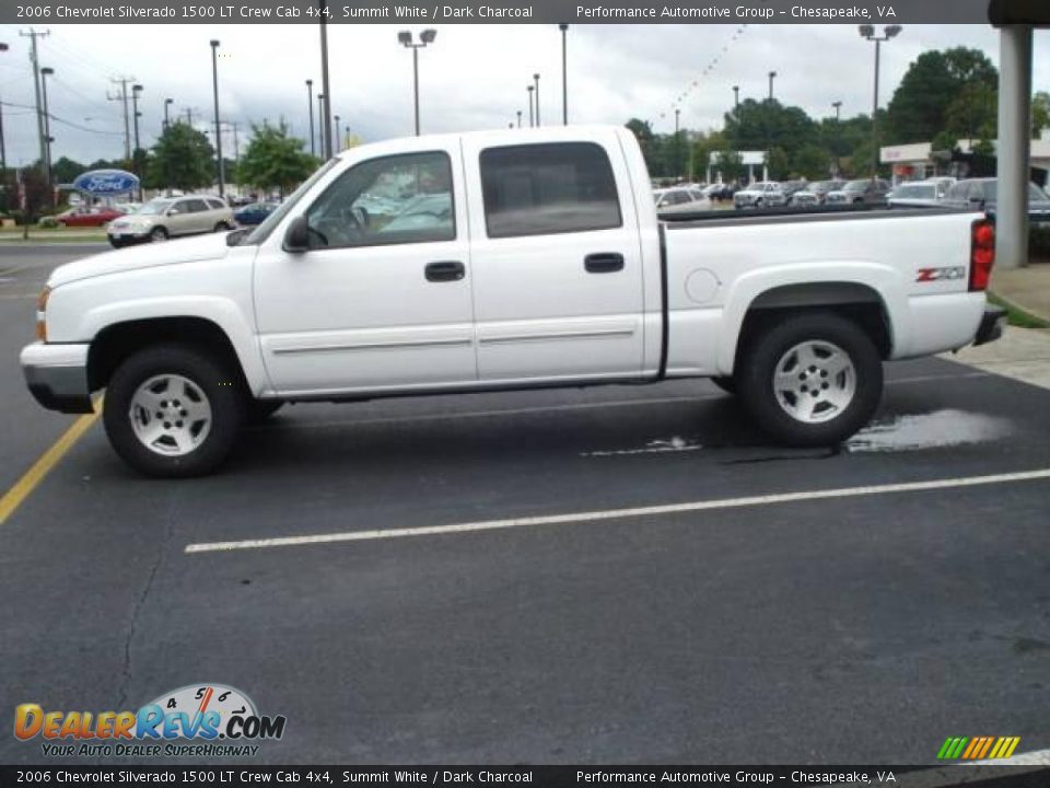 2006 Chevrolet Silverado 1500 LT Crew Cab 4x4 Summit White / Dark Charcoal Photo #2
