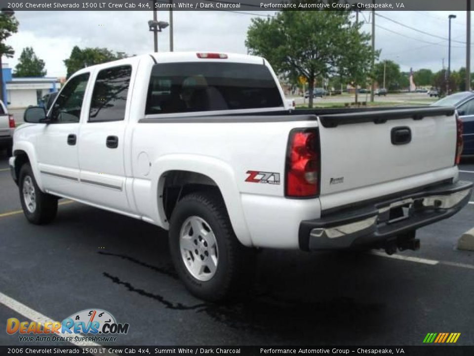 2006 Chevrolet Silverado 1500 LT Crew Cab 4x4 Summit White / Dark Charcoal Photo #3