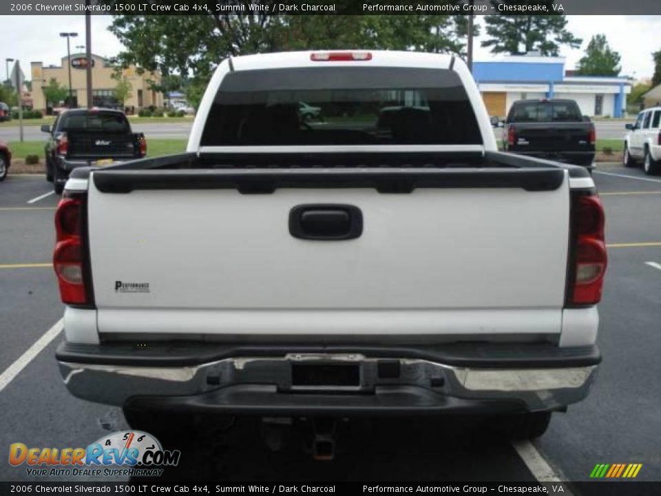 2006 Chevrolet Silverado 1500 LT Crew Cab 4x4 Summit White / Dark Charcoal Photo #4