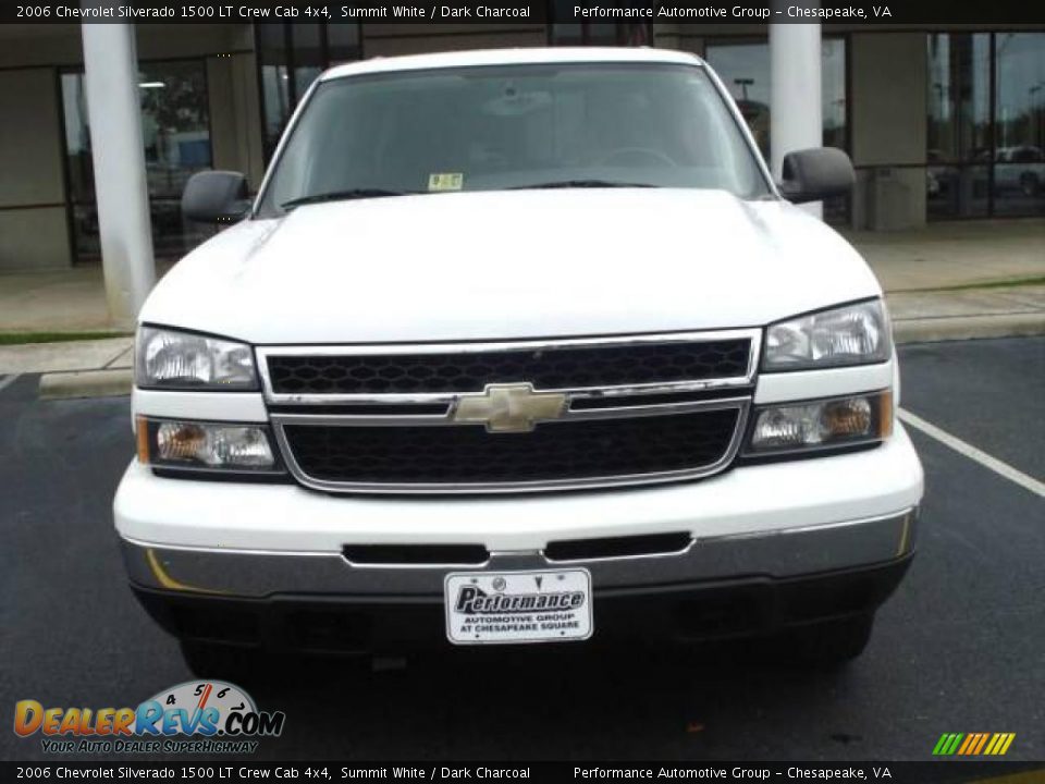 2006 Chevrolet Silverado 1500 LT Crew Cab 4x4 Summit White / Dark Charcoal Photo #8